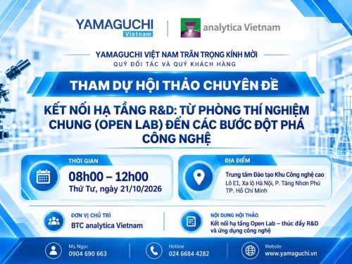 Yamaguchi Việt Nam mang giải pháp kiểm nghiệm Morinaga đến Hội thảo Open Lab 2026